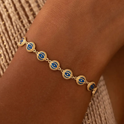 Celestial Insight Lapis Evil Eye Bracelet