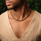 Bold Heart - Tiger's Eye Heishi Choker Necklace