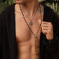 Balance & Faith - Onyx Rosary Necklace