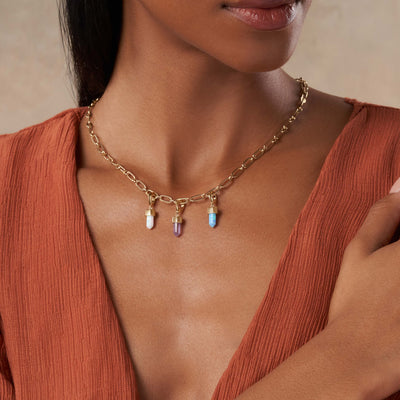 Dream Seeker - White Opal Pointer Charm