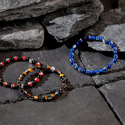 Confident Personality - Enamel Tiger's Eye Bracelet
