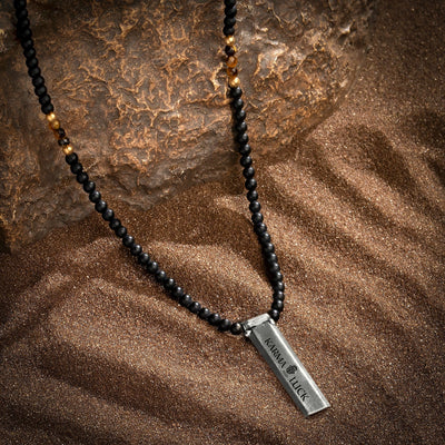 Divine Energy - Onyx Tiger's Eye Triple Protection Necklace