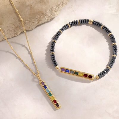 Radiant Flow – Seven Chakra Energy Bracelet