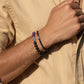 Soothing Protection - Amethyst Matte Onyx Evil Eye Charm Bracelet