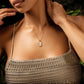 Courageous Soul - White Enamel Aries Card Necklace