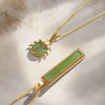 Ancient Keeper Jade Scarab Necklace