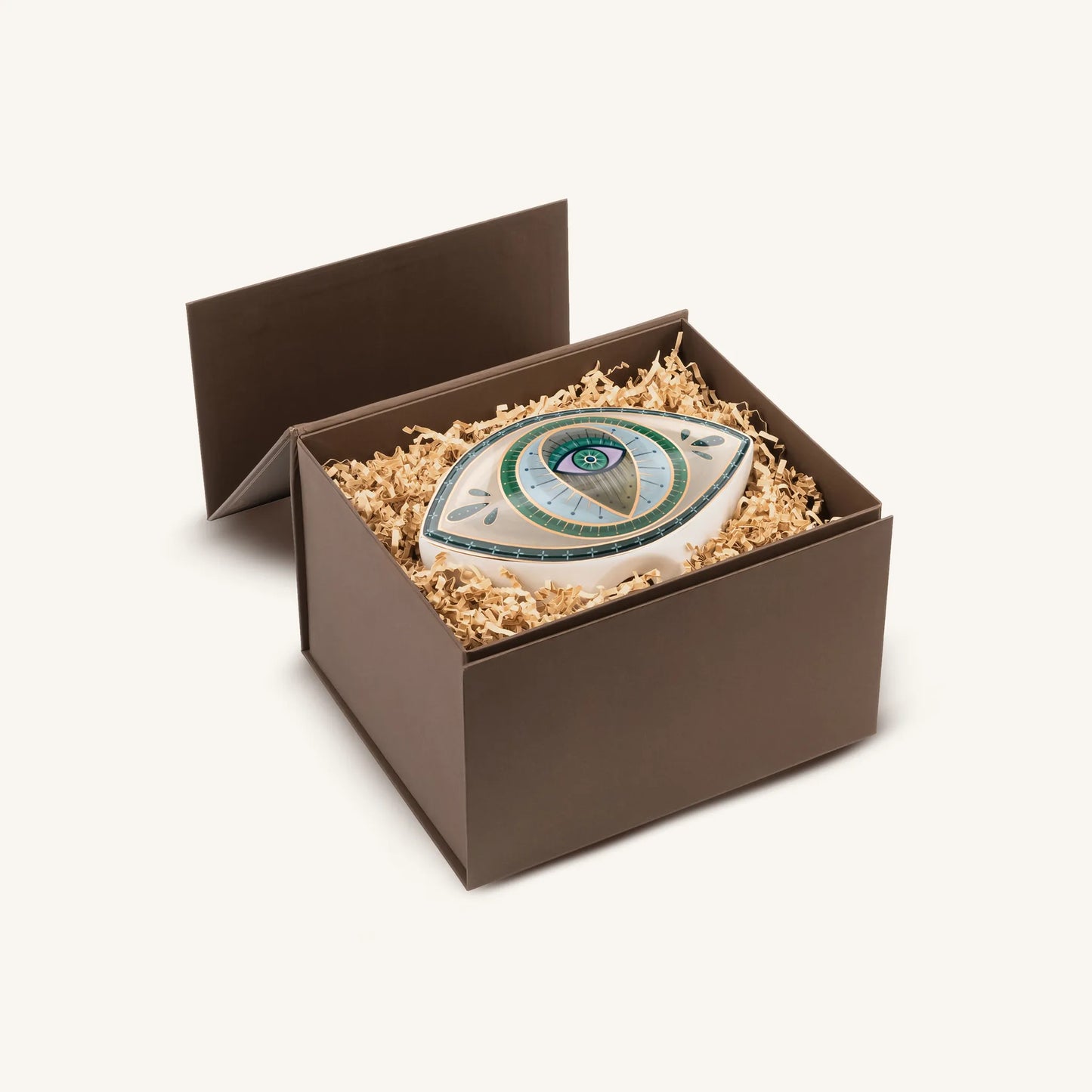 Protective Abundance - Evil Eye Ceramic Statue