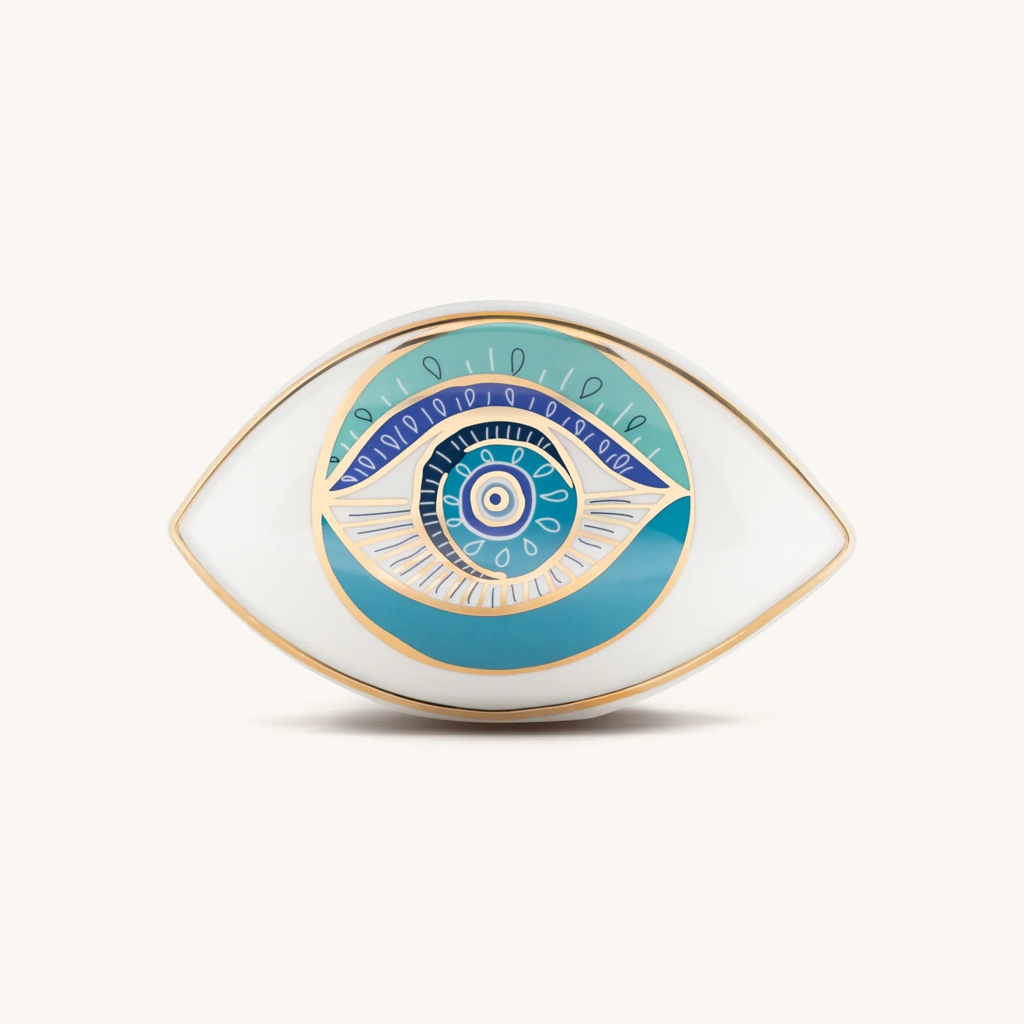 Protected with Positivity - Evil Eye Ceramic Statue