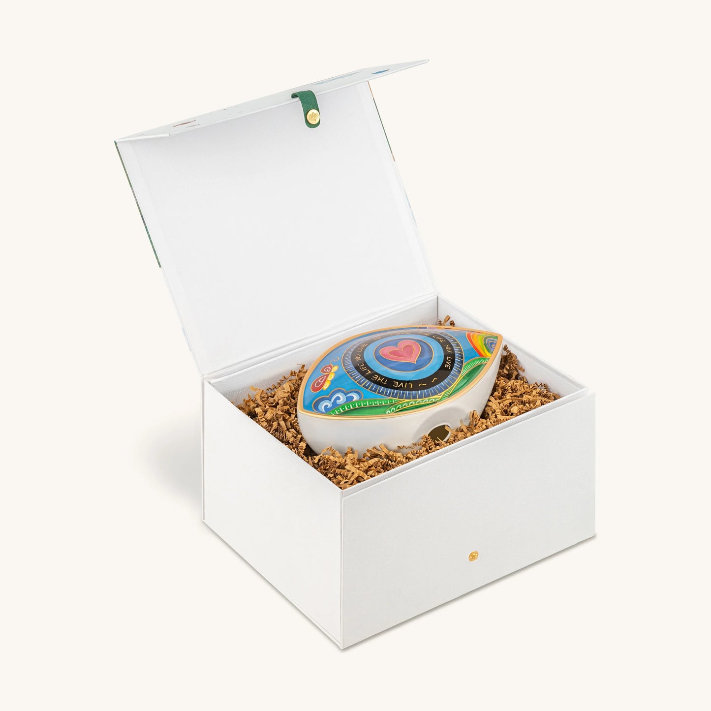 Radiant Bliss Ceramic Evil Eye Statue