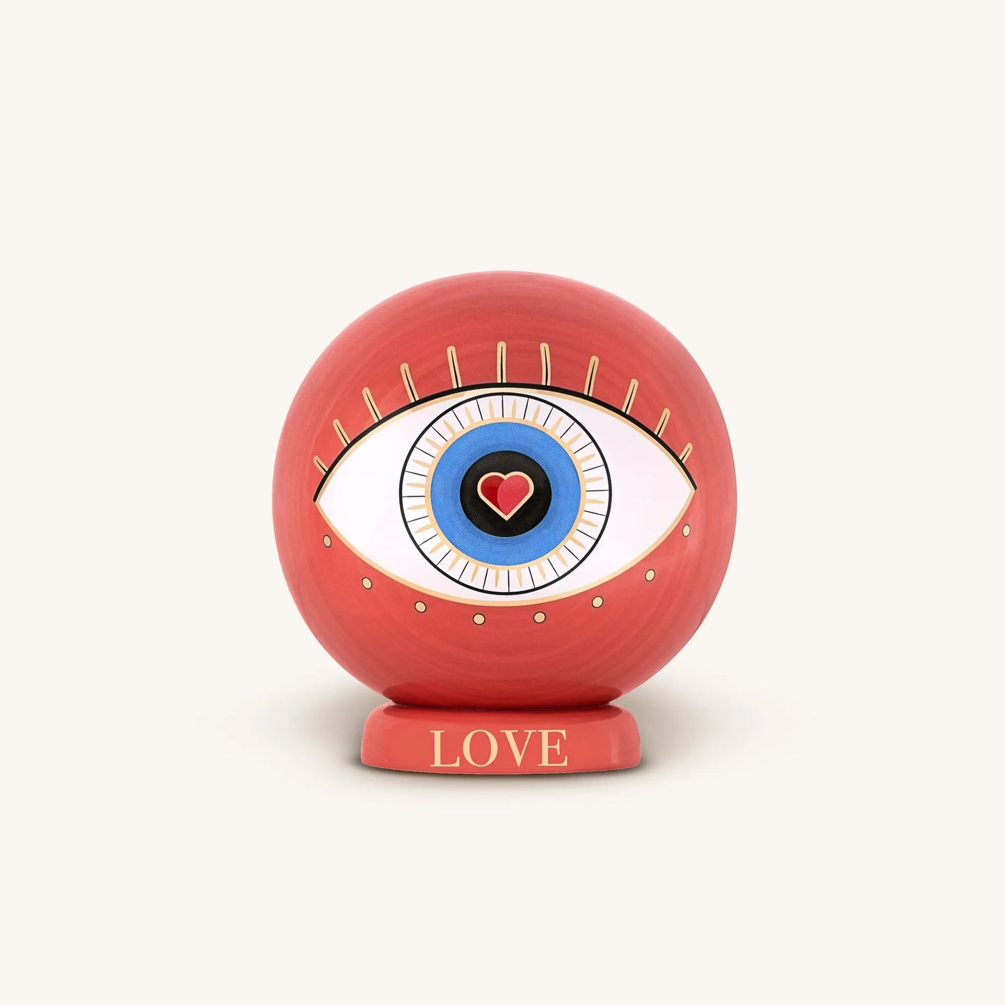 Power of Love - Evil Eye Heart Statue