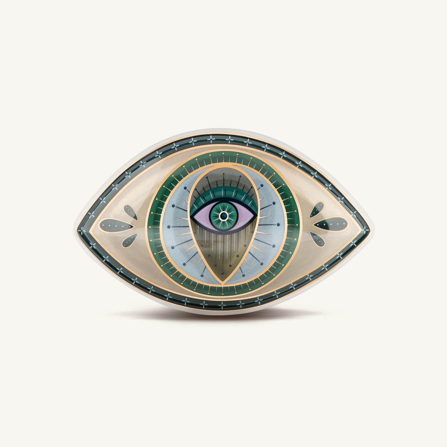 Protective Abundance - Evil Eye Ceramic Wall Blessing