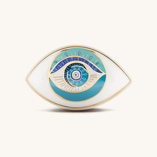 Protected with Positivity - Evil Eye Ceramic Wall Blessing