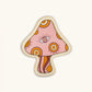 Karmic Investment Pink Evil Eye Ceramic Mushroom Plate