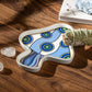 Soothing Vibes Blue Evil Eye Ceramic Mushroom Plate