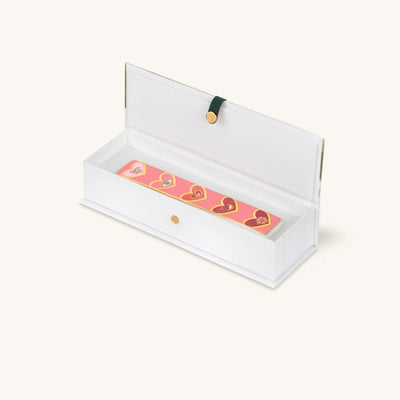 Love Lives Here Ceramic Heart Mezuzah
