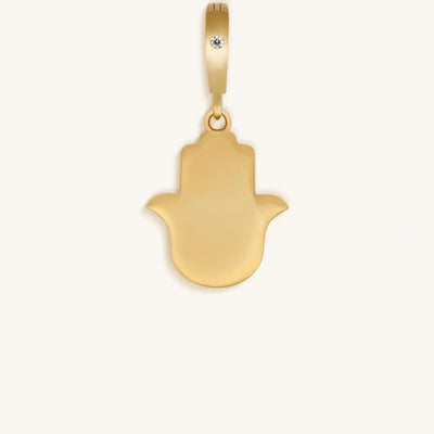 Soothing Vibrations Lapis Lazuli Hamsa Engravable Charm
