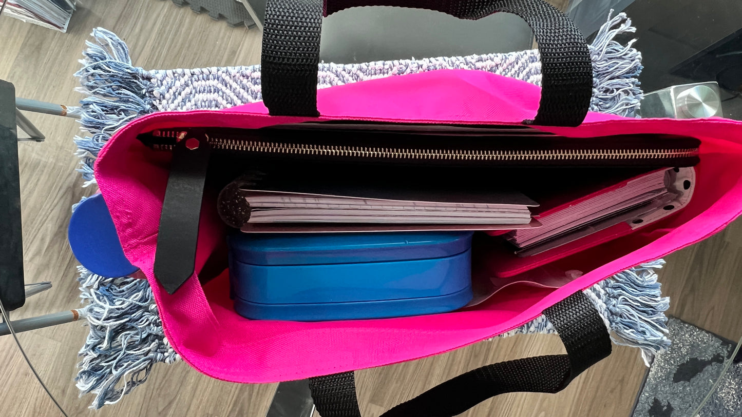 🌺 Tropical Pink Affirmation Mandala Tote