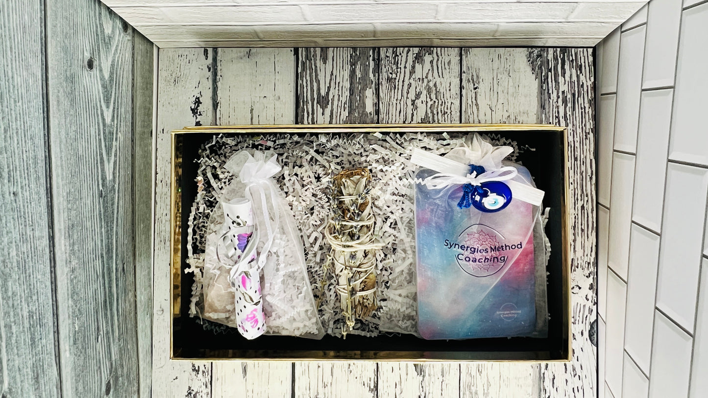 Dream Daringly Designs Gold 'Manifesting Abundance' Box Close Up Top View