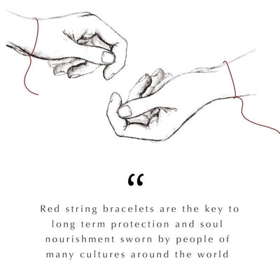 Spiritual Strength - Red String Elephant Charm Bracelet