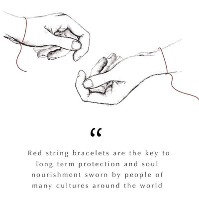 Balanced Outlook - Red String Evil Eye Charm Bracelet