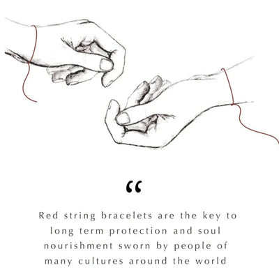 Joyful Journey - Gold Plated Chakra Red String Bracelet