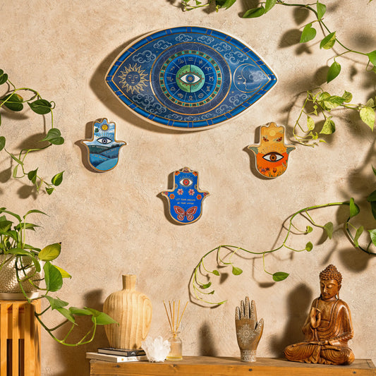 Celestial Unity - Large Ceramic Evil Eye Statue