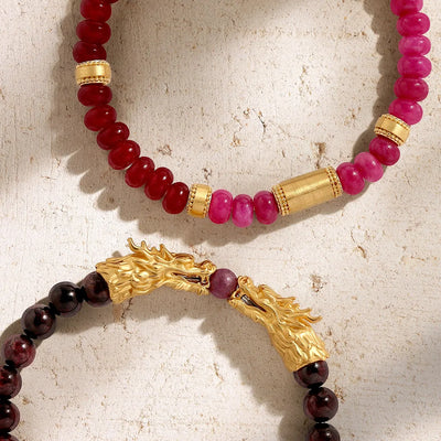 Dragonfire Harmony Garnet & Ruby Bracelet