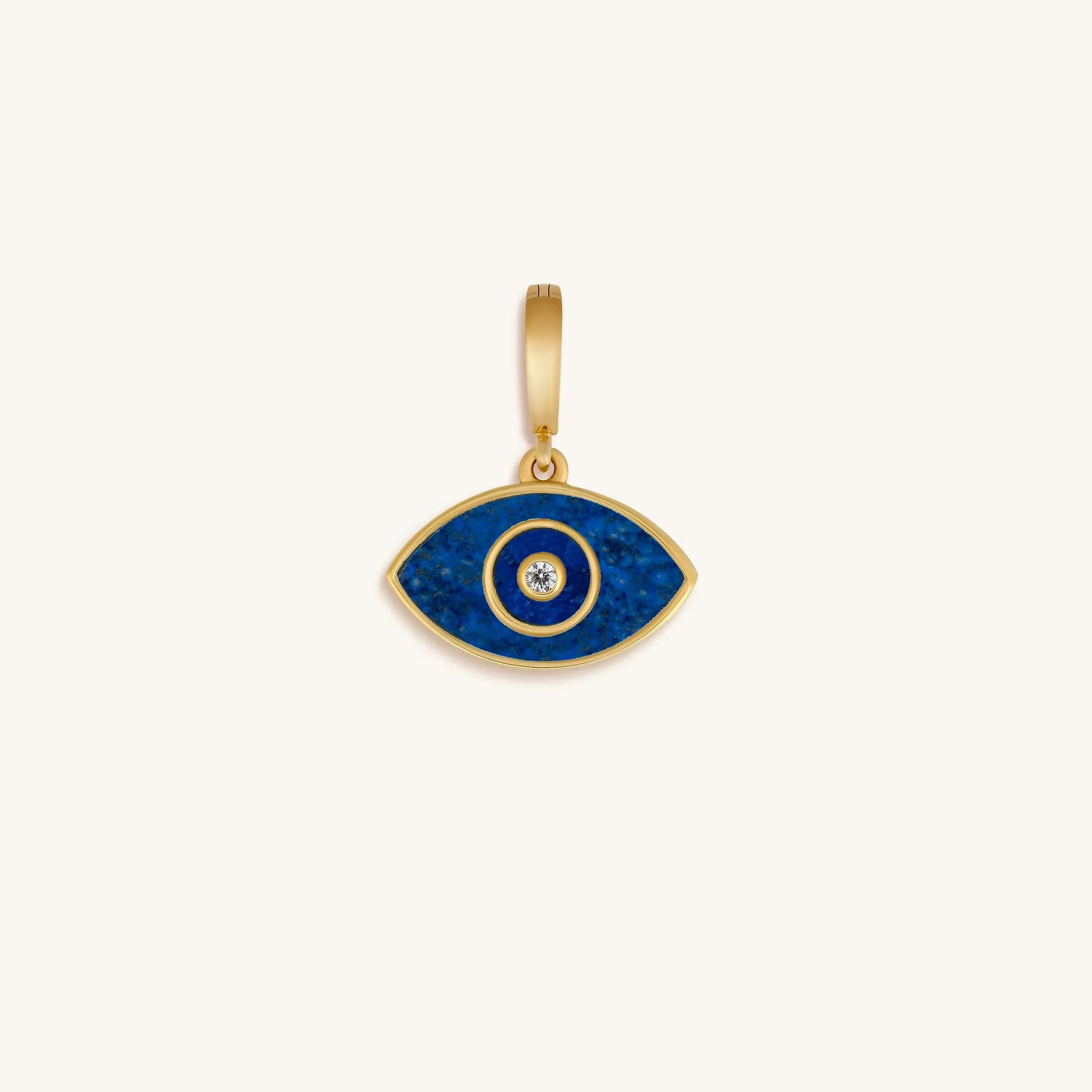 Enlightened Soul Lapis Lazuli Evil Eye Engravable Charm