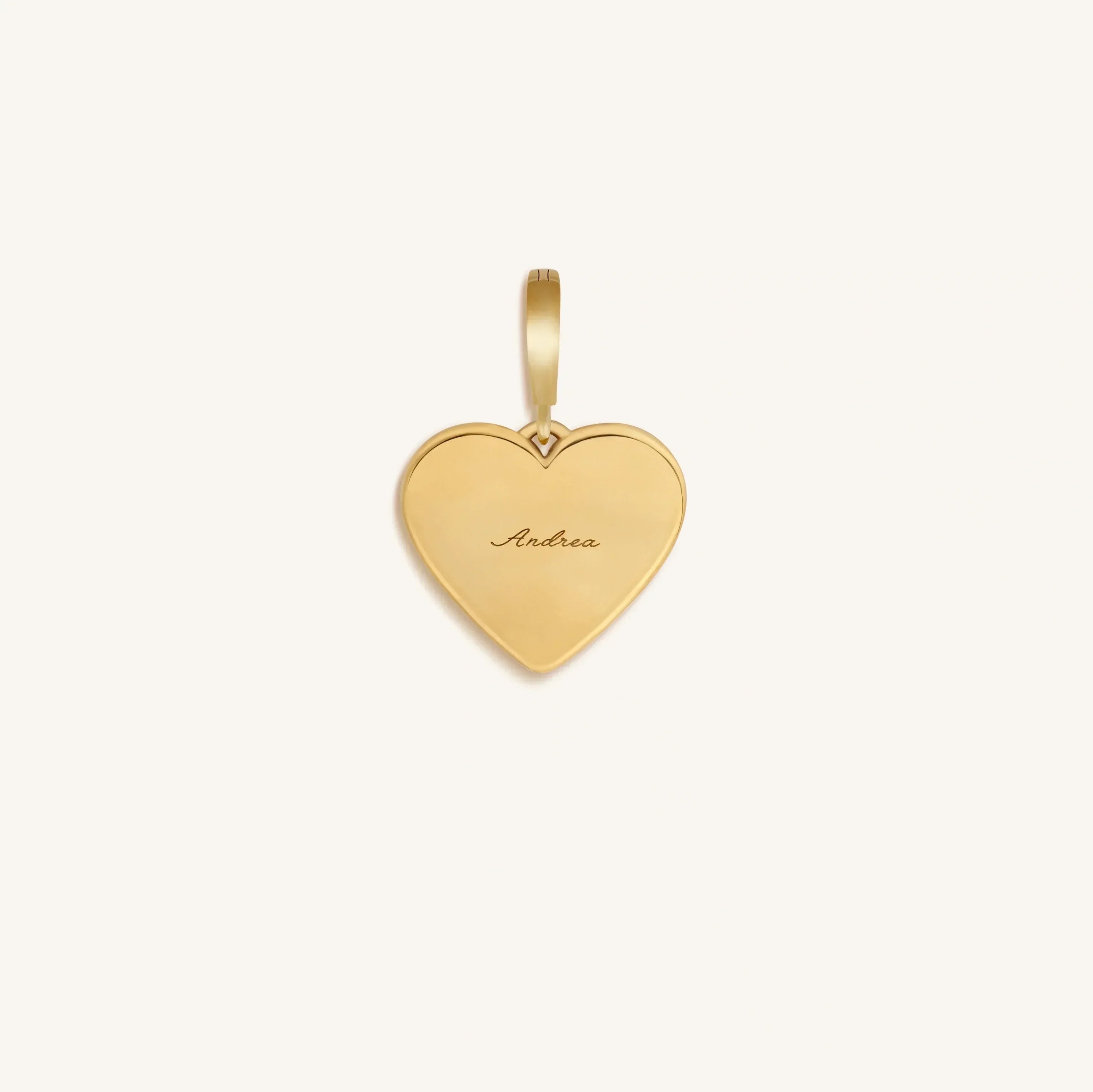 Peace and Stability Onyx Heart Engravable Charm