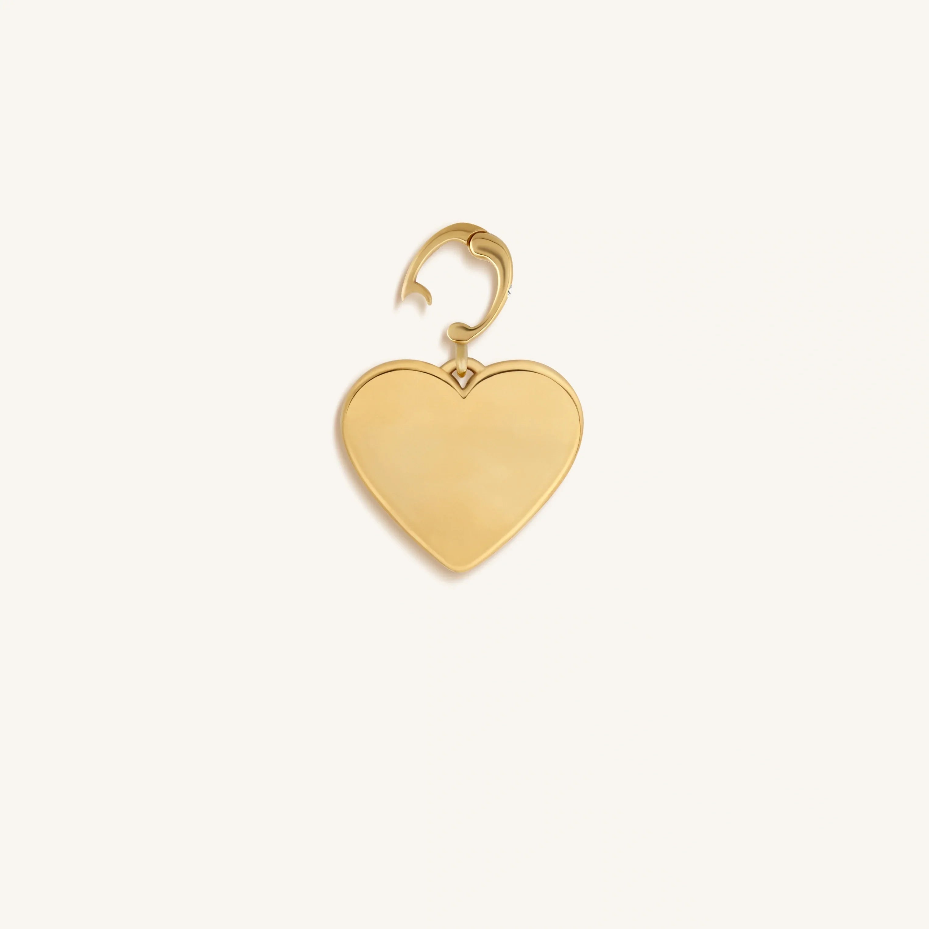 Peaceful Soul Gold Heart Charm
