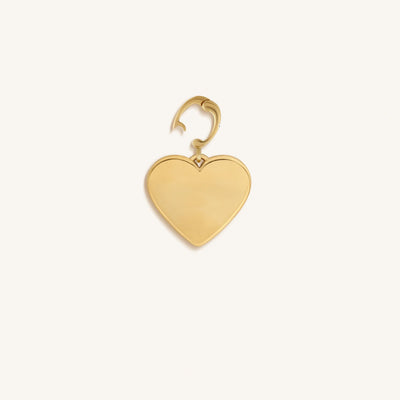 Peaceful Soul Gold Heart Charm