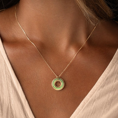 Circle of Harmony Jade Karma Necklace