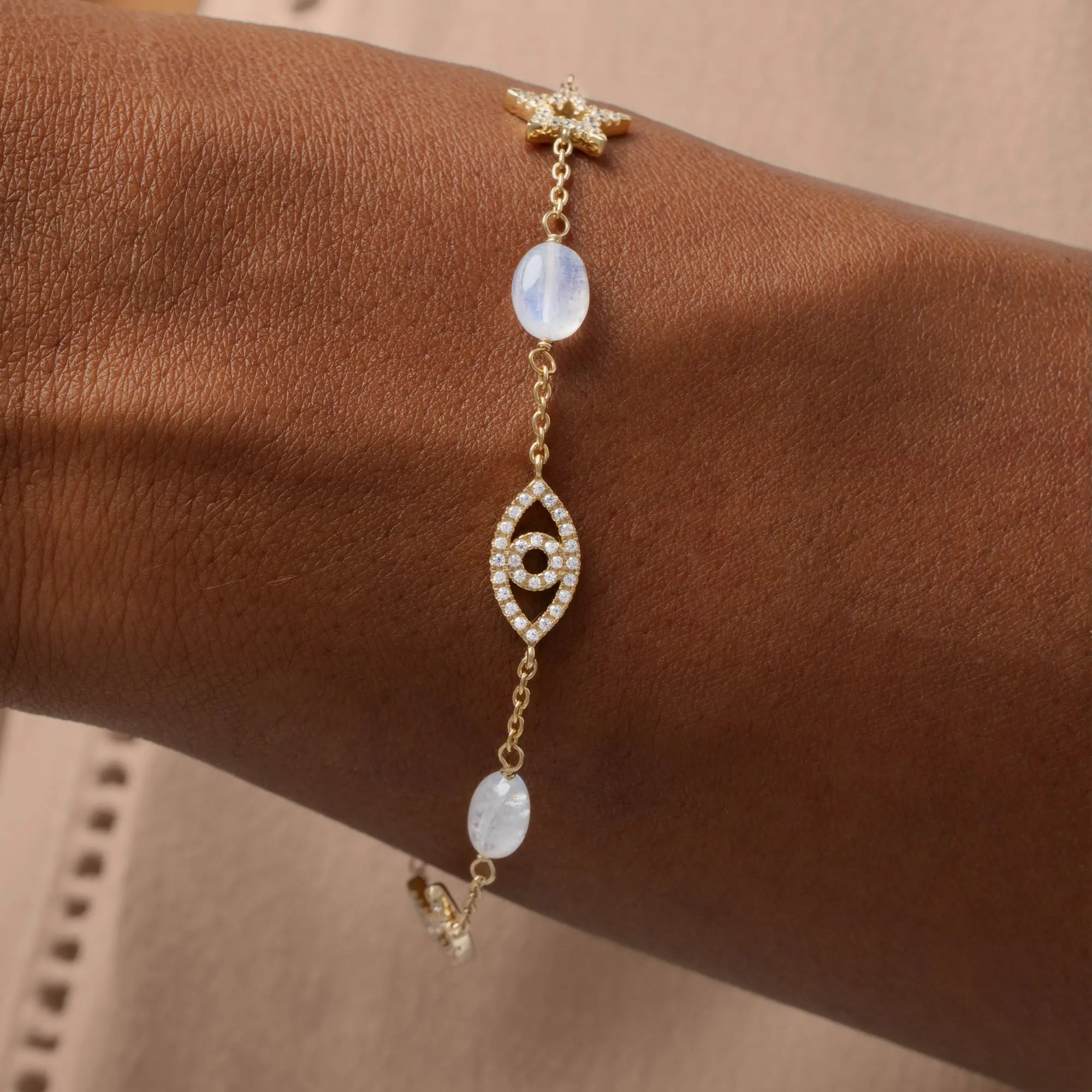 Lunar Blessings Multi-Charm Bracelet