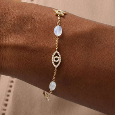 Lunar Blessings Multi-Charm Bracelet