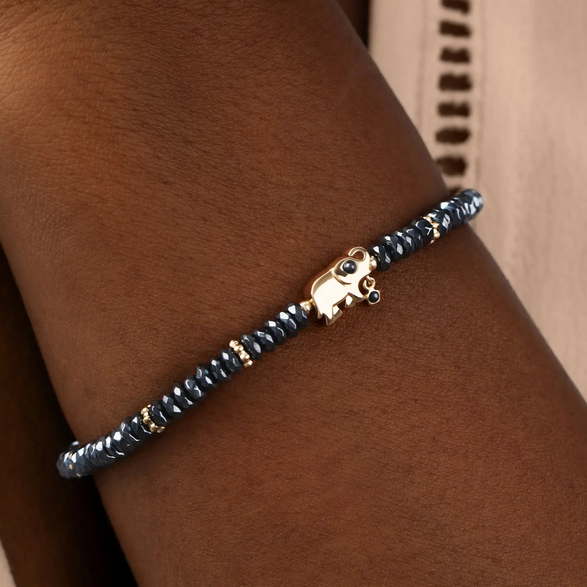 Silent Sentinel – Elephant Hematite Bracelet