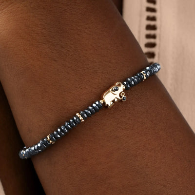 Silent Sentinel – Elephant Hematite Bracelet