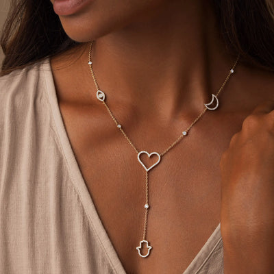 Radiant Harmony Multi-Charm Necklace