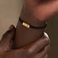 Zen Living Karma Circle Men’s Black String Bracelet