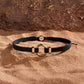 Zen Living Karma Circle Men’s Black String Bracelet