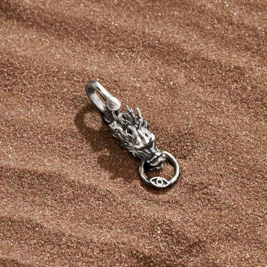 Fierce Power - Silver Dragon Charm