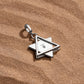 Wise Devotion Silver Tiger’s Eye Star of David Charm