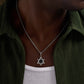 Embraced Changes Silver Black Onyx Star of David Charm