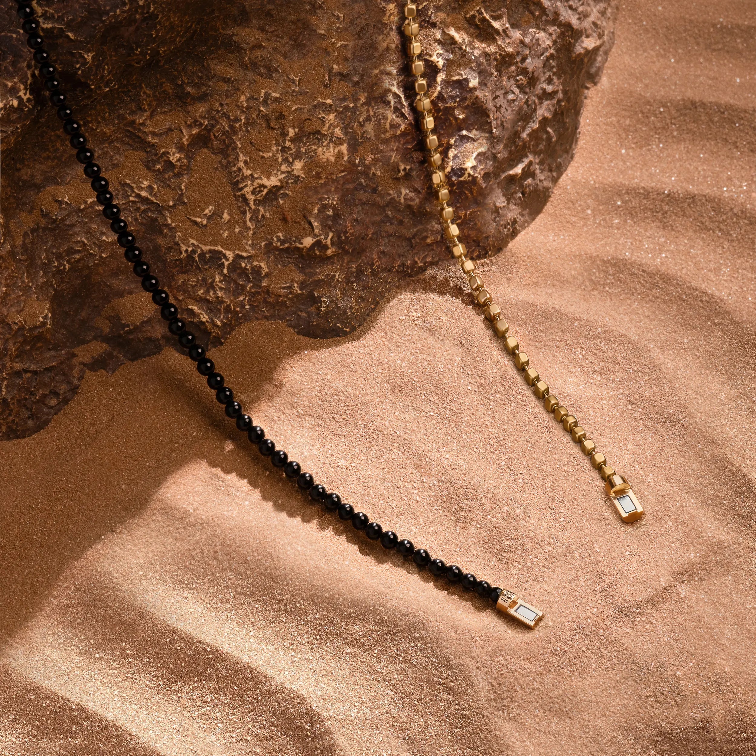 Fearless Spirit Black Onyx Gold Chain