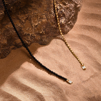 Fearless Spirit Black Onyx Gold Chain