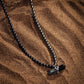 Stabilizing Energy - Hematite Onyx Evil Eye Pointer Necklace