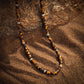 Bold Heart - Tiger's Eye Heishi Choker Necklace