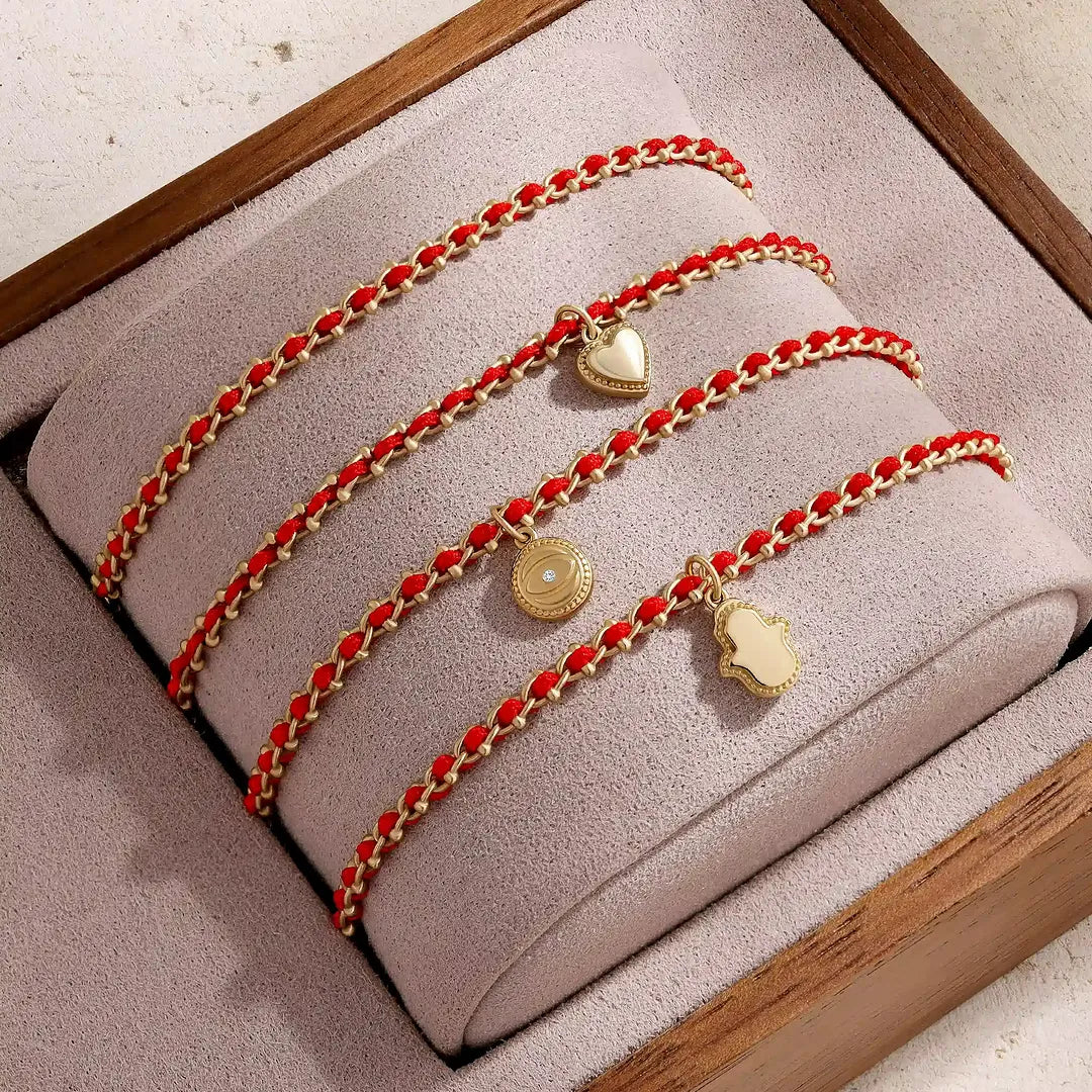 Infinite Love Red String Heart Bracelet