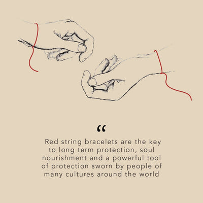 Brave Gaze - Red String Matte Onyx Evil Eye Bracelet