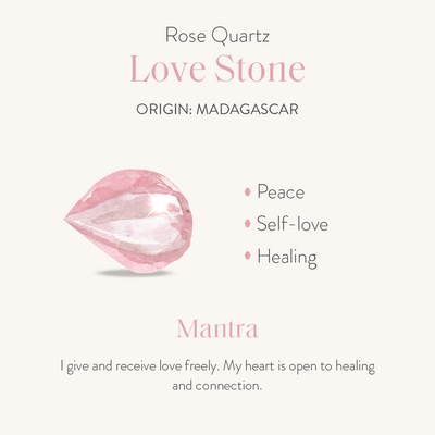 Open Hearted - Gold Rose Quartz Evil Eye Double Pointer Necklace