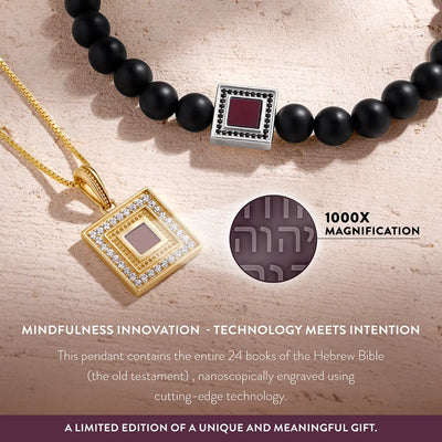 Illuminated Vision Sapphire Torah Nano Chip Necklace